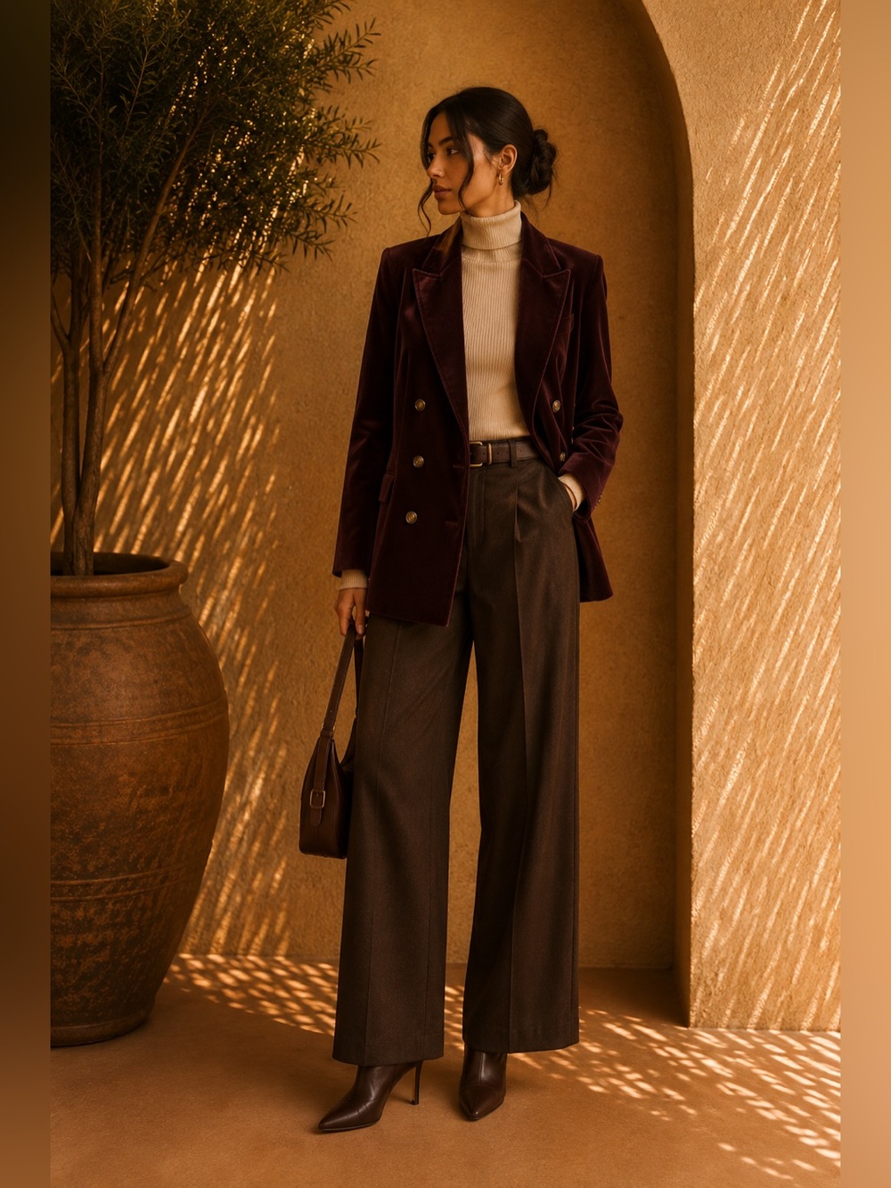 Commense Fuchsia Retro Velvet Blazer XL | Statement Holiday Blazer